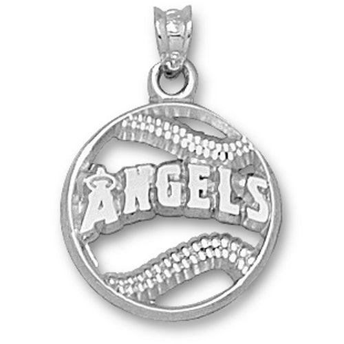 Los Angeles Pierced Baseball Pendant