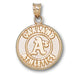 Oakland Athletics Round Logo 10 kt Gold Pendant