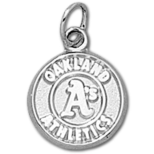 Oakland Athletics Round Logo Silver Pendant