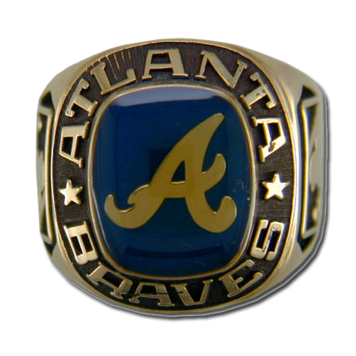 Atlanta Braves Classic Goldplated MLB Ring — Sports Jewelry Super Store