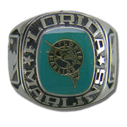Florida Marlins Classic Silvertone Major League Baseball Ring