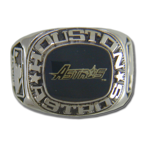 Houston Astros Classic Silvertone Major League Baseball Ring