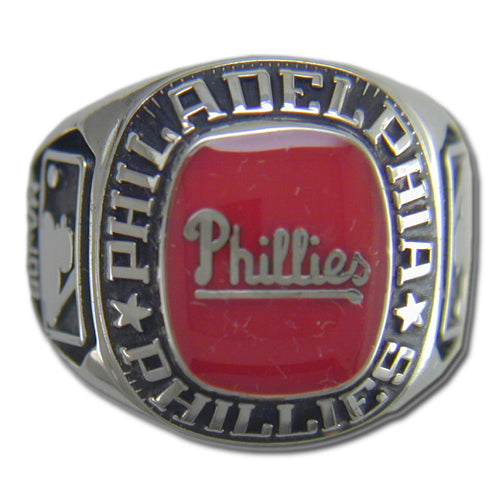 Philadelphia Phillies Classic Silvertone Major League Baseball Ring