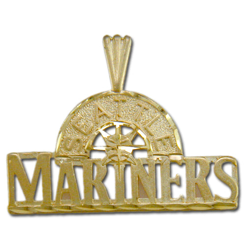 Seattle Mariners logo 14 kt Gold Large Pendant