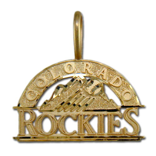 Colorado Rockies logo 14 kt Gold Medium Pendant