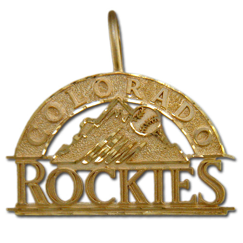 Colorado Rockies logo 14 kt Gold Large Pendant