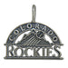 Colorado Rockies logo Silver Pendant