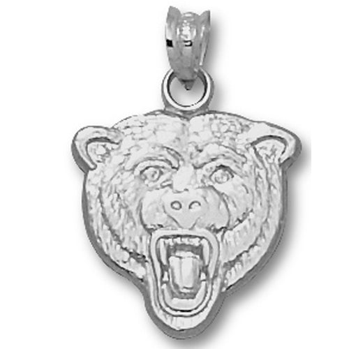 Chicago Bears Bear Logo Silver Pendant