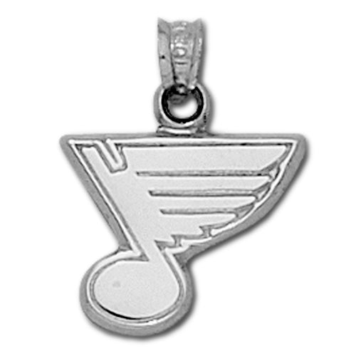 St. Louis Blues Note Logo Sterling Silver Pendant
