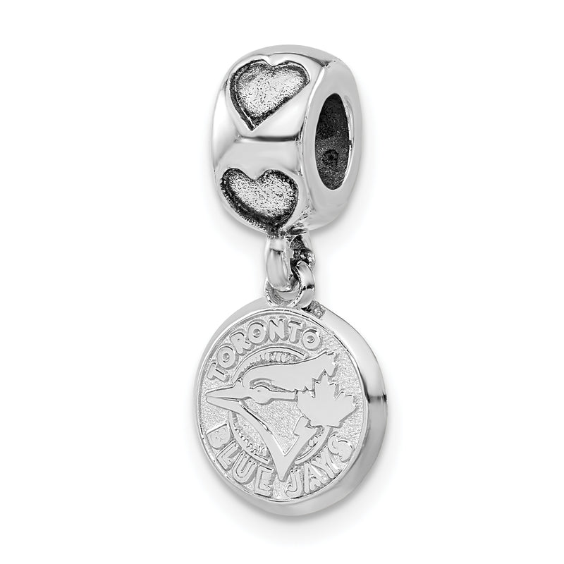 SSMLB LogoArt Toronto Blue Jays Heart Bead Charm