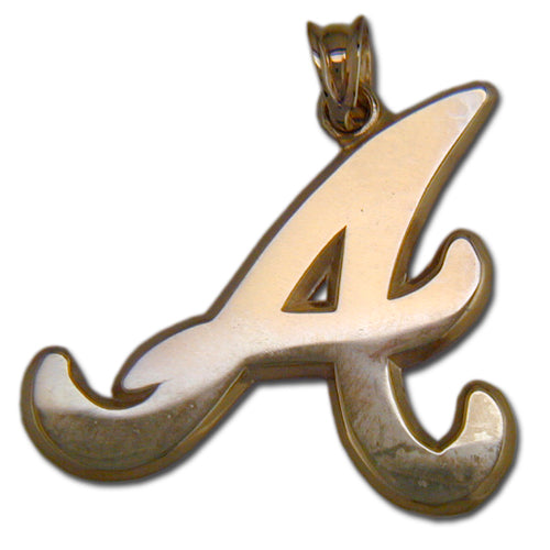 Atlanta Braves "A" 10 kt Gold Pendant