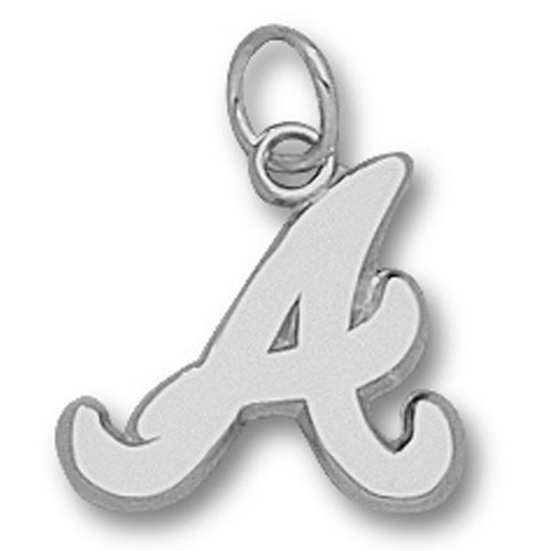 Atlanta Braves "A" Silver Small Pendant