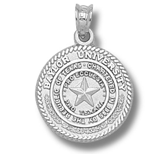 Baylor University Seal Silver Pendant
