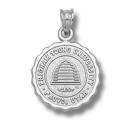 Brigham Young University Seal Silver Pendant
