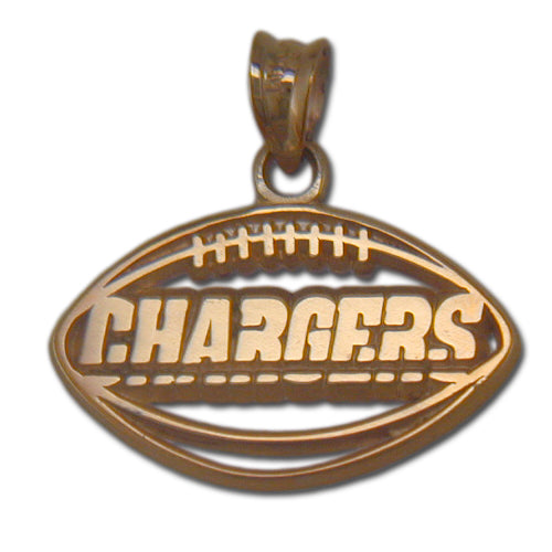 Los Angeles Chargers Pierced Football
