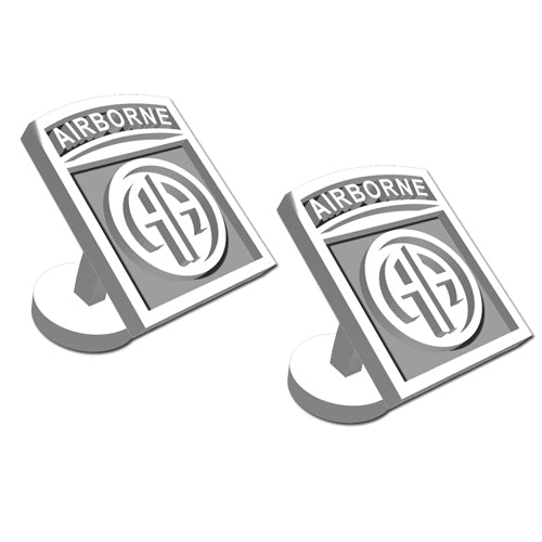 82nd Airborne Division Sterling Silver Cufflinks
