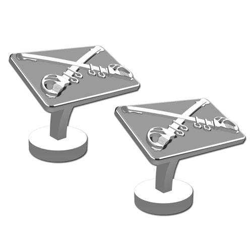 Army Cavalry Sterling Silver Cufflinks