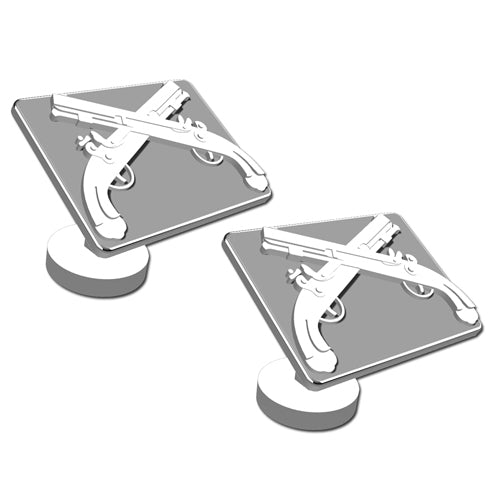 Military Police Sterling Silver Cufflinks