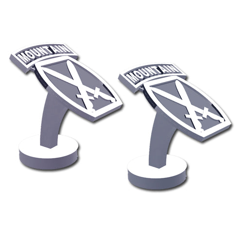 10th Mountain Division Sterling Silver Cufflinks