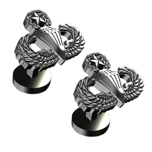MASTER PARACHUTE Sterling Silver Cufflinks