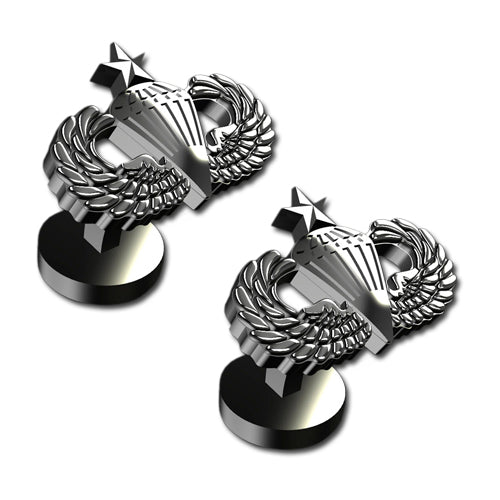 SENIOR PARACHUTE Sterling Silver Cufflinks