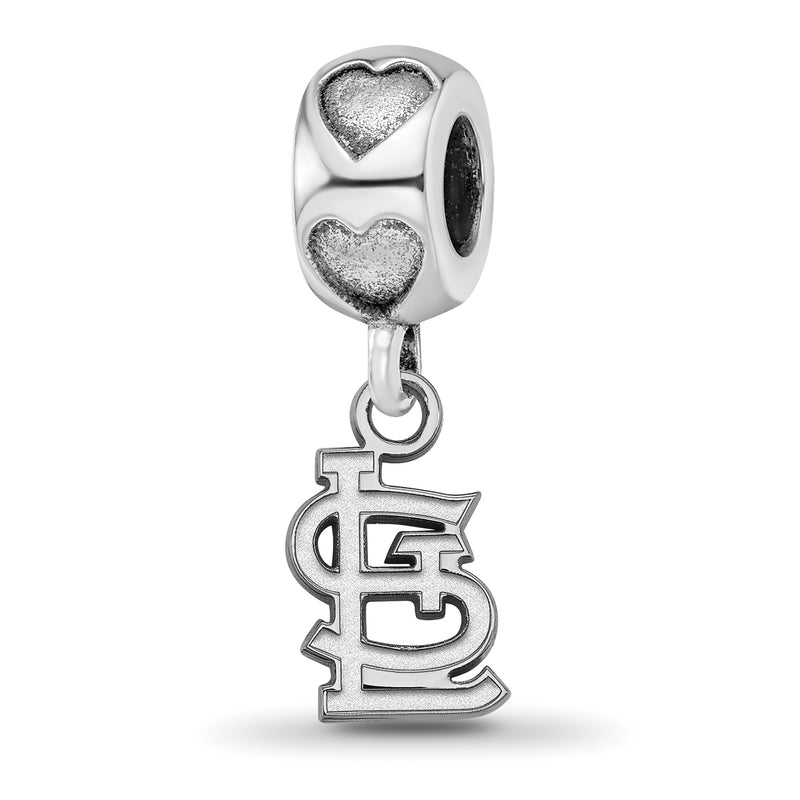  SS LogoArt St Louis Cardinals STL on Heart Bead