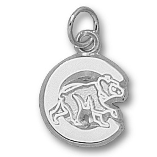 Cubs "C" with Bear Silver Pendant