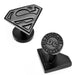 Satin Black Superman Shield Cufflinks