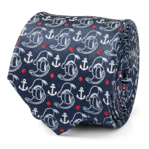 Donald Duck Anchor Navy Blue Men's Tie
