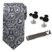 Mickey Mouse Gray Paisley Necktie Gift Set