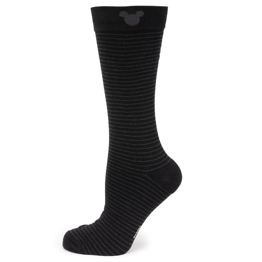 Mickey Silhouette Stripe Black Men's Socks