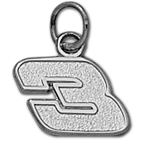 #3 NASCAR Driver Sterling Silver Pendant