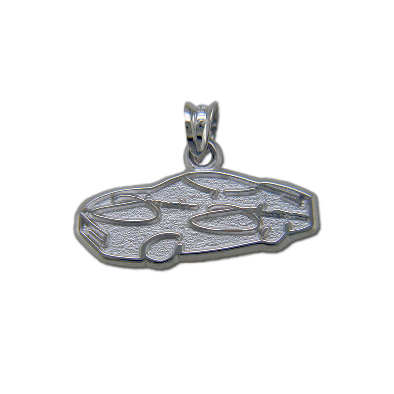 #48 NASCAR Driver Jimmie Johnson Signature Car Silver Pendant