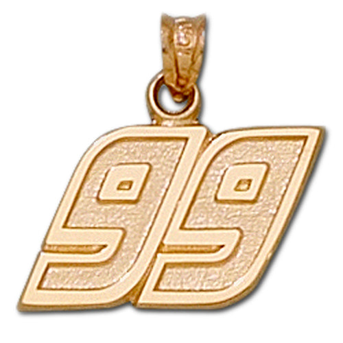 #99 NASCAR Driver 10 kt gold Pendant