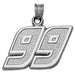#99 NASCAR Driver Sterling Silver Pendant