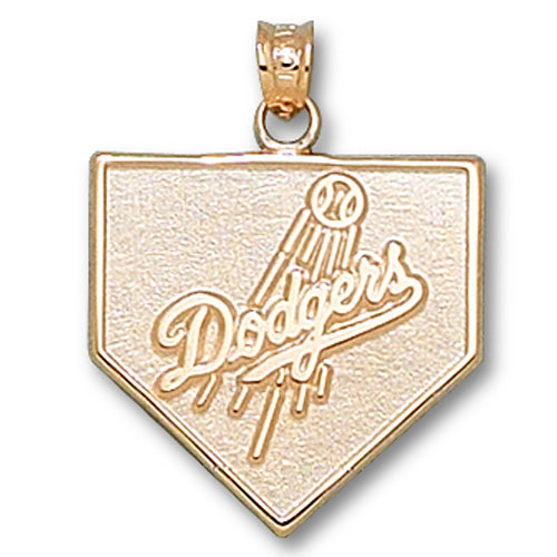 Los Angeles Dodgers Home Plate 14 kt Gold Pendant
