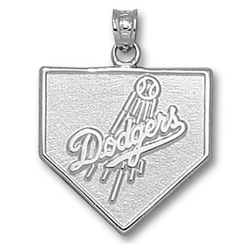 Los Angeles Dodgers Home Plate Silver Pendant