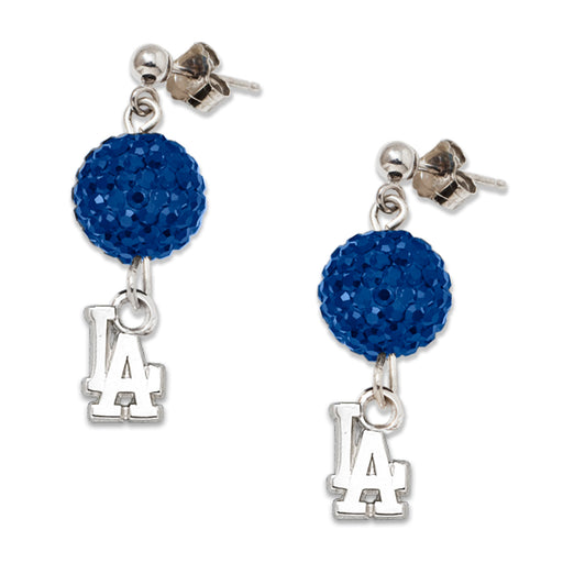 S/S LOS ANGELES DODGERS CRYSTAL OVATION EARRINGS