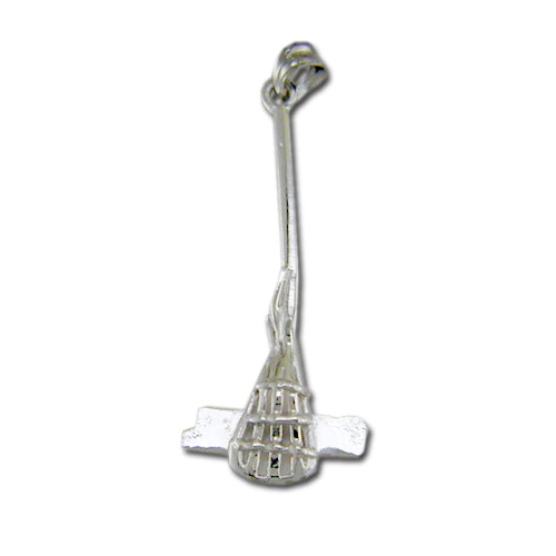 Drexel University Lacrosse Silver Pendant