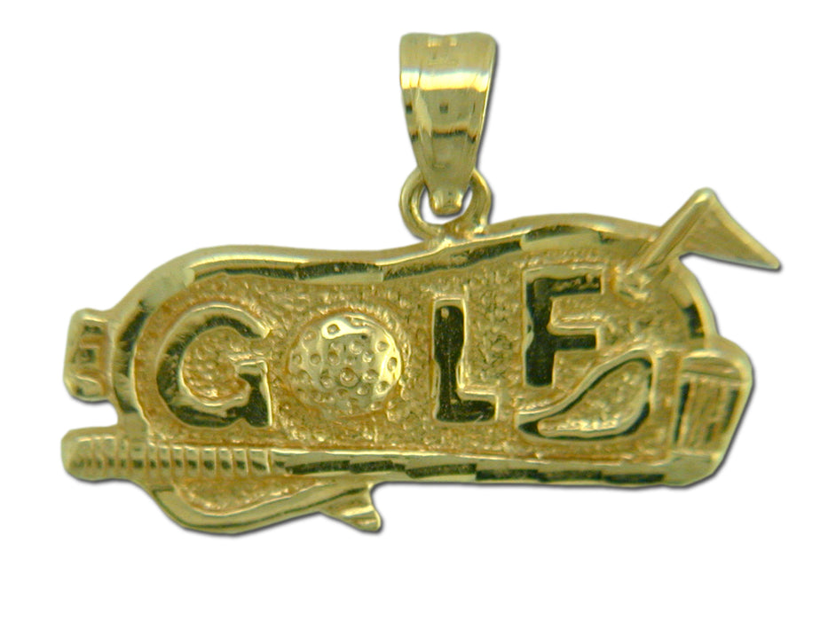 Golf Green 14 kt gold Pendant