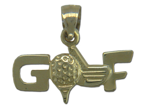 GOLF 14 kt Gold Pendant