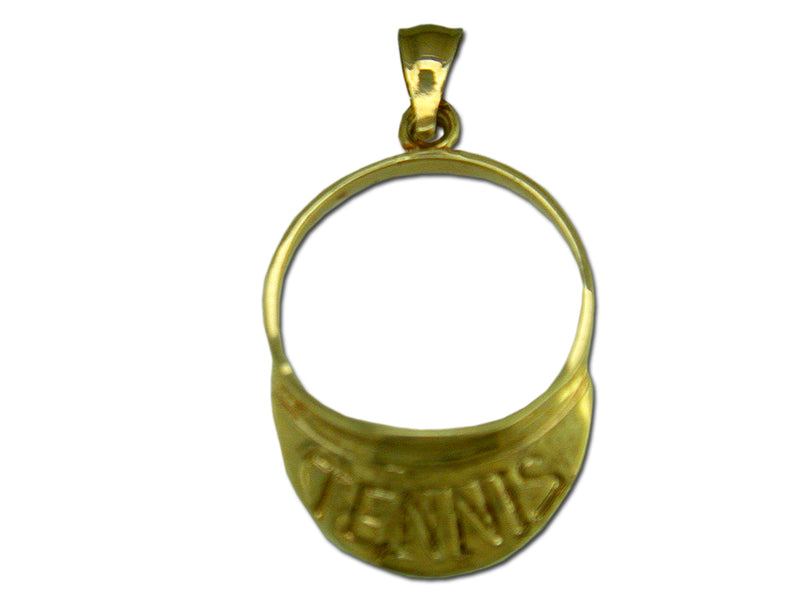 Tennis Cap 14 kt Gold Pendant