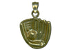 Baseball Glove and Ball 14 kt Gold Pendant