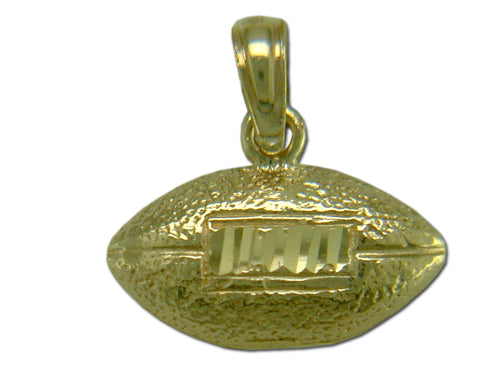 Football with Laces 14 kt Gold Pendant