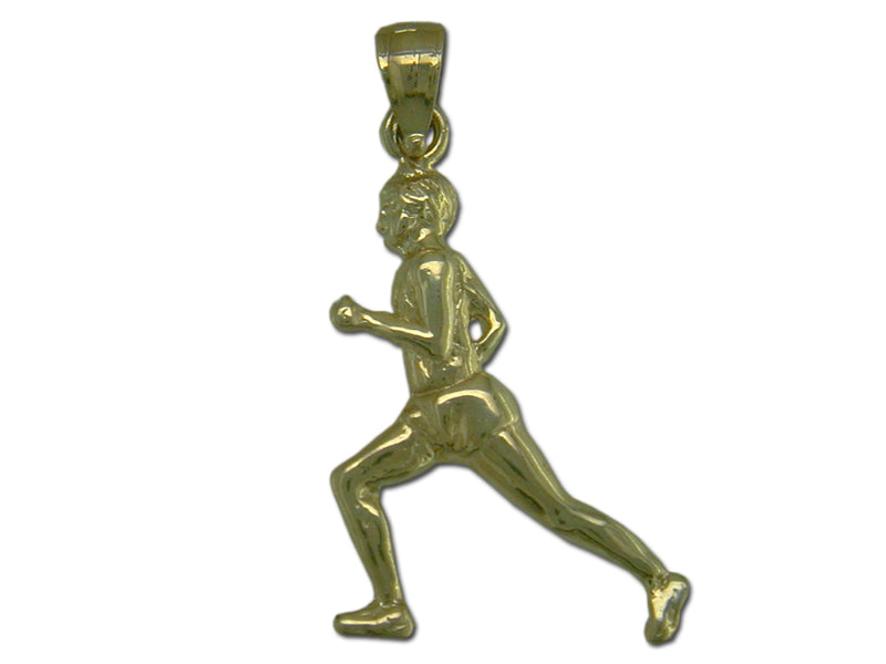 Runner 14 kt Gold Pendant