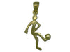 Soccer Player 14 kt Gold Small Pendant