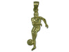 Soccer Player 14 kt Gold Medium Pendant