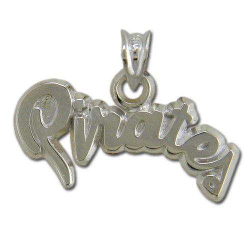 East Carolina University PIRATES Silver Pendant