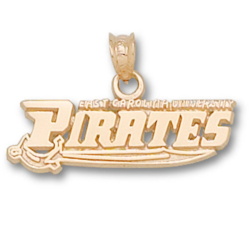 East Carolina University PIRATES 10 kt Gold Pendant