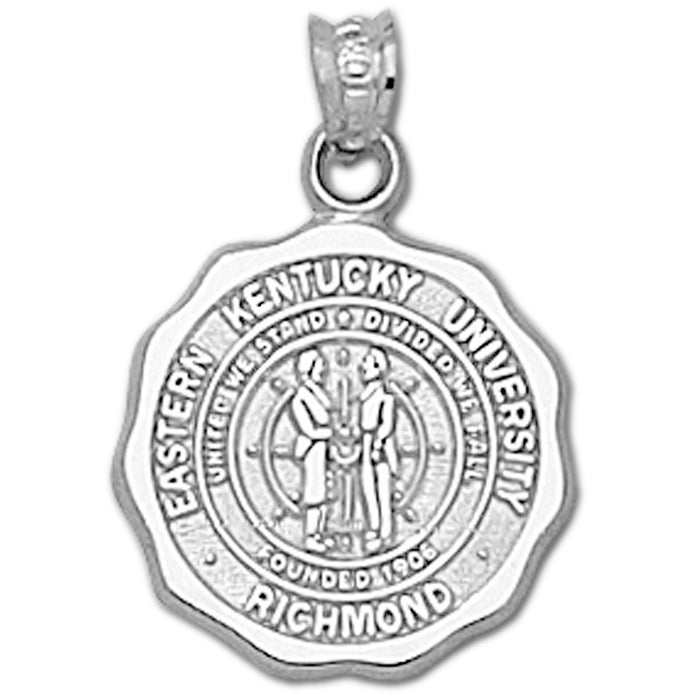 Eastern Kentucky University Seal Silver Pendant